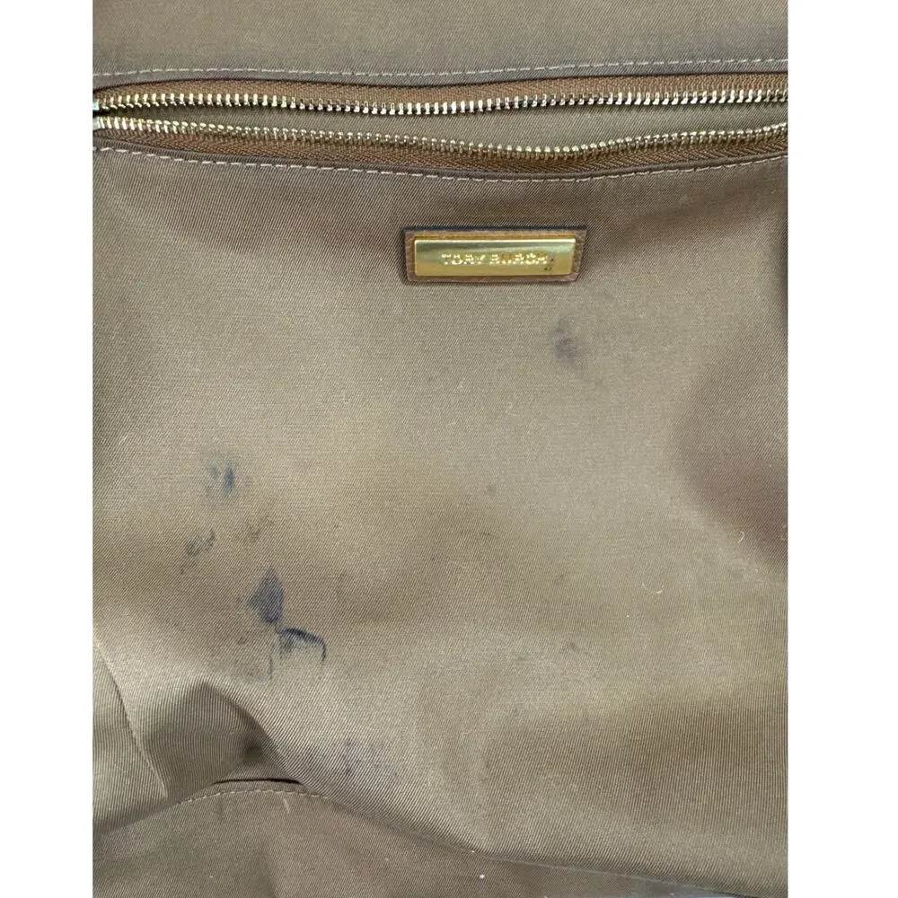 Tory Burch Carson Top Handle Hobo Bag, Brown, Ships Fast